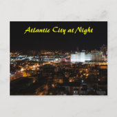 Atlantic City at Night Postkarte (Vorderseite)