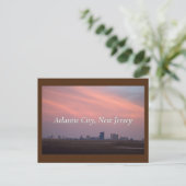 Atlantic City at Sunset Postcard Postkarte (Stehend Vorderseite)