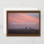Atlantic City at Sunset Postcard Postkarte (Vorne/Hinten)