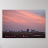 Atlantic City at Sunset Poster (Vorne)