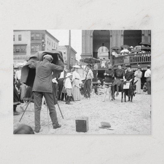 Atlantic City Beach, 1890 Postkarte (Vorderseite)