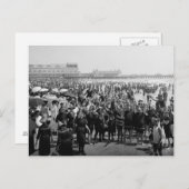 Atlantic City Beach, 1910 Postkarte (Vorne/Hinten)