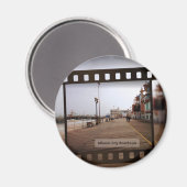 Atlantic City Beach Boardwalk auf Film Magnet (Vorderseite/Rückseite)