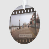 Atlantic City Beach Boardwalk auf Film Ornament (Vorderseite)