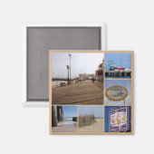 Atlantic City Beach Foto Collage Magnet (Vorderseite/Rückseite)