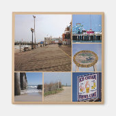 Atlantic City Beach Foto Collage Magnet (Vorne)
