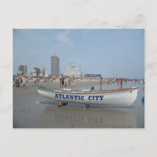 Atlantic City Beach Postcard Postkarte