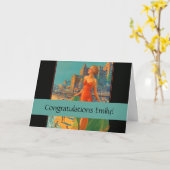 Atlantic City Beauty Vintages Kunstwerk Karte (Gelbe Blume)