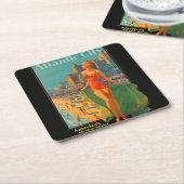 Atlantic City Beauty Vintages Kunstwerk Rechteckiger Pappuntersetzer (angewinkelt)