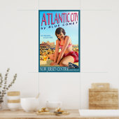 Atlantic City Blue Comet New Jersey Central Poster (Küche)