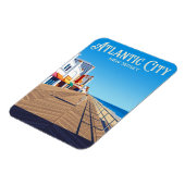 Atlantic City Boardwalk USA Magnet (Linke Seite)