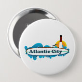 Atlantic City. Button (Vorne & Hinten)