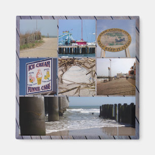 Atlantic City - Foto-Collagenmagnet Magnet