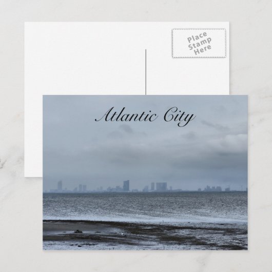 Atlantic City from Afar Postkarte (Vorne/Hinten)