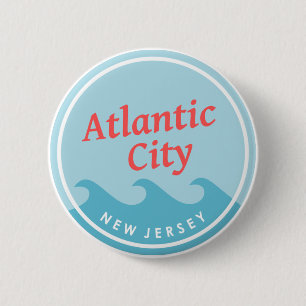 Atlantic City New Jersey Button