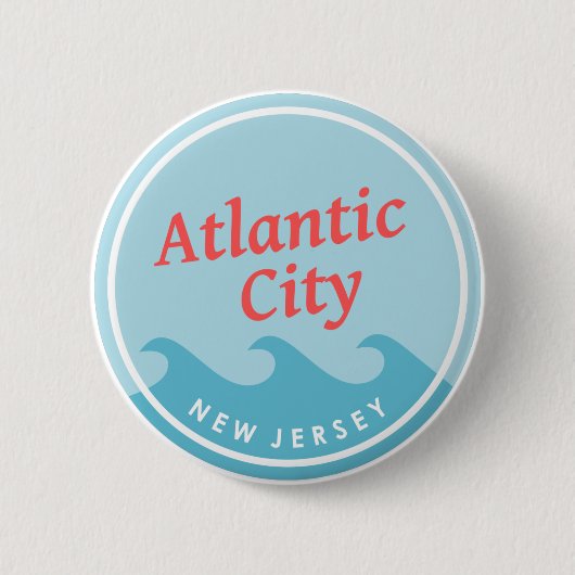 Atlantic City New Jersey Button (Vorderseite)