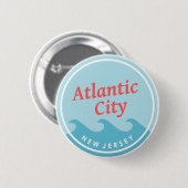 Atlantic City New Jersey Button (Vorne & Hinten)