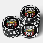 Atlantic City New Jersey Casino Gambling Pokerchips (Stapel)