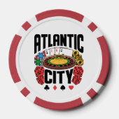 Atlantic City New Jersey Casino Gambling Pokerchips (Rückseite)