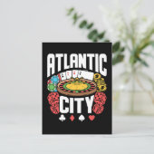 Atlantic City New Jersey Casino Gambling Postkarte (Stehend Vorderseite)