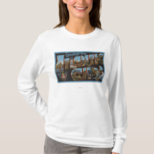 Atlantic City, New-Jersey - große Buchstabe-Szene T-Shirt