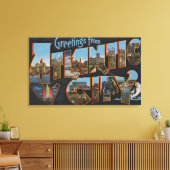 Atlantic City, New Jersey - Große Buchstabenszenen Leinwanddruck (Insitu (Wohnzimmer))