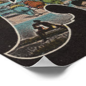 Atlantic City, New Jersey - Large Letter Scenes 3 Poster (Ecke)