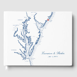 Atlantic City New Jersey Map Wedding Gästebuch