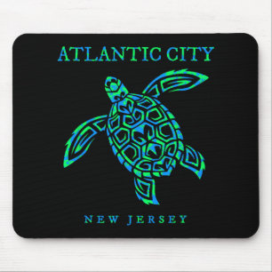 Atlantic City New Jersey Meeresschildkröte Jungen  Mousepad