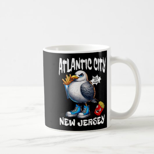 Atlantic City New Jersey Möwe Pommes Funn Kaffeetasse (Rechts)
