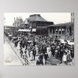 Atlantic City, New Jersey, Ostersonntag, Vintag Poster