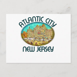 Atlantic City, New Jersey Postkarte