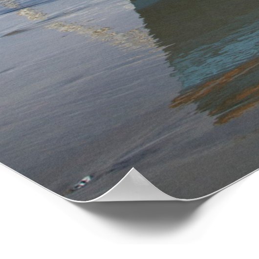 Atlantic City New Jersey - Rettungsboot Strandprom Poster (Ecke)