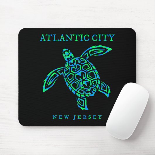 Atlantic City New Jersey Sea Turtle Boys Girls Tod Mousepad (Mit Mouse)