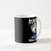 Atlantic City New Jersey Seagull French Fries Funn Kaffeetasse (VorderseiteRechts)