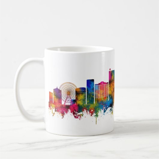 Atlantic City New Jersey Skyline Kaffeetasse (Links)