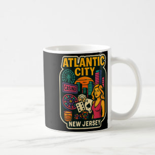 Atlantic City New Jersey Urlaub Casino Spielhalle Kaffeetasse