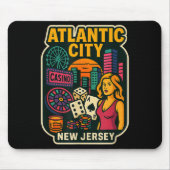Atlantic City New Jersey Vacation Casino Gaming Ga Mousepad (Vorne)