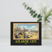 Atlantic City, New Jersey, Vintag Postkarte (Stehend Vorderseite)