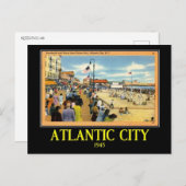 Atlantic City, New Jersey, Vintag Postkarte (Vorne/Hinten)