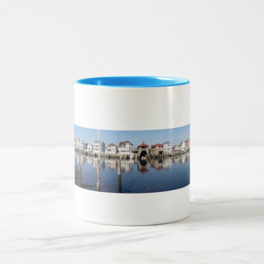 Atlantic City, NJ. Historischen Gardners Becken Zweifarbige Tasse (Mittel)