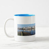 Atlantic City, NJ. Historischen Gardners Becken Zweifarbige Tasse (Links)
