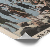 Atlantic City, NJ - Holiday Crowd am Strand Poster (Ecke)