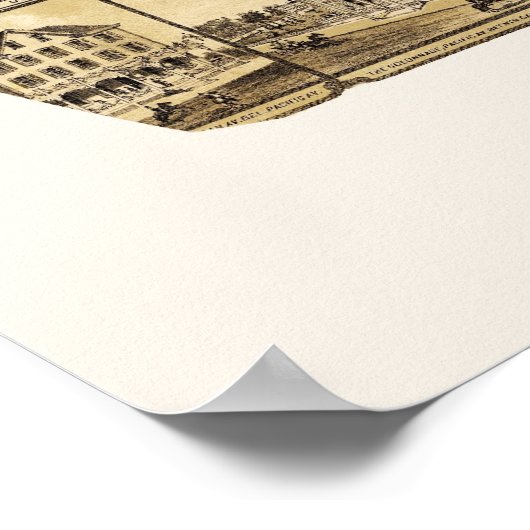 Atlantic City, NJ Panoramic Map - 1880 Poster (Ecke)