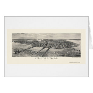 Atlantic City, NJ panoramische Karte - 1905