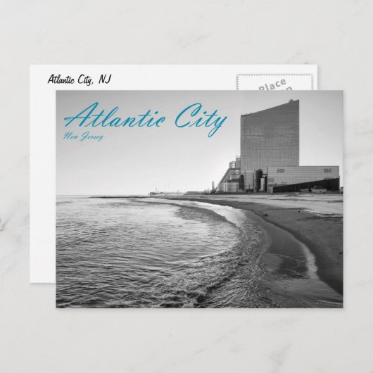 Atlantic City, NJ Postkarte (Vorne/Hinten)