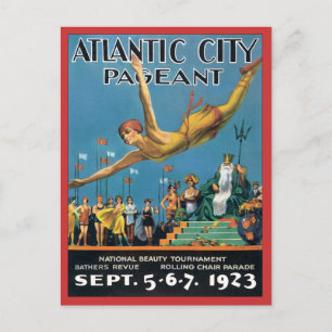 Atlantic City Pageant Vintag Postkarte