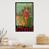 Atlantic City Pennsylvania Bahn Vintag Poster (Küche)