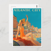 Atlantic City, Pennsylvania Vintage Travel Postcar Postkarte (Vorne/Hinten)
