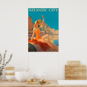 Atlantic City, Pennsylvania Vintage Travel Poster (Küche)